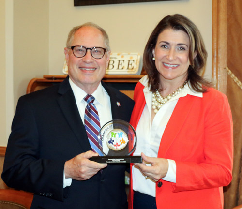 Brown Recognized with Champion of Public Education Award